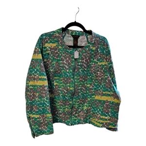 Green and Brown Patterned Jacket
